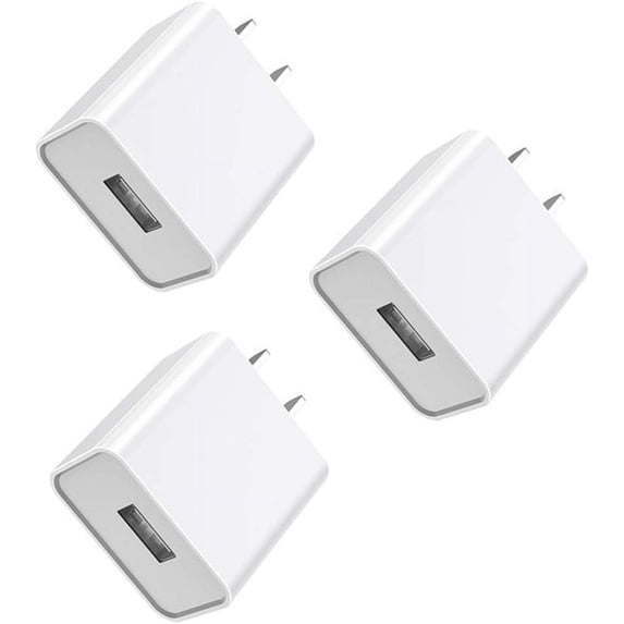 5V 2A AC/DC Power Adapter for WyzeCam, Wyze Cam Pan, Kasa Cam, Dropcam, Nest Cam, Furbo Dog, YI Dome Wireless IP Security Camera USB Wall Charger Cord(3 Pack)