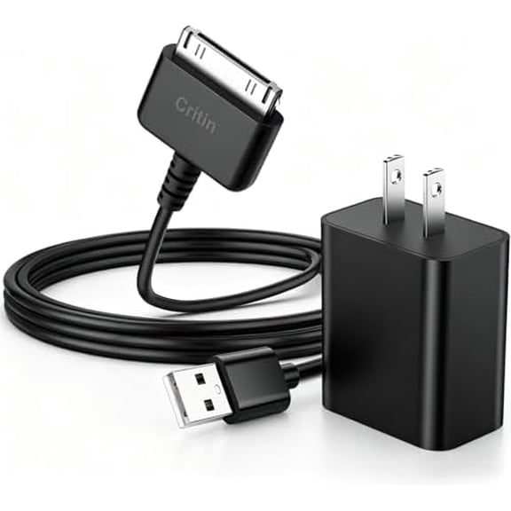5V 2A Power Adapter Wall Charger & 4 FT Black USB Charging Cable | Data Cord for Barnes Noble Nook HD 7'' 9" Inch BNTV400 BNTV600 Tablet USB Charging Cable Cord Wire