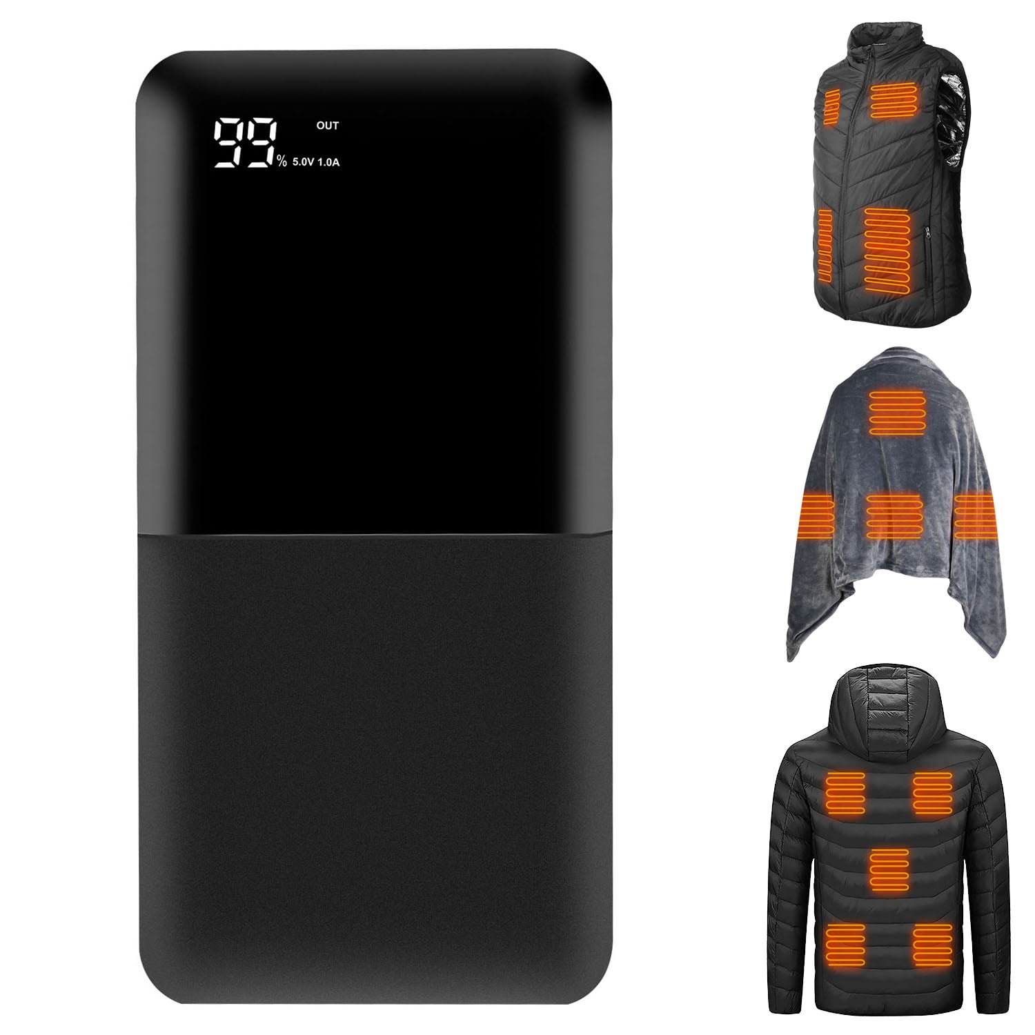 5V 2A Power Bank for Heated Vest, iMounTEK 20000mAh External Battery