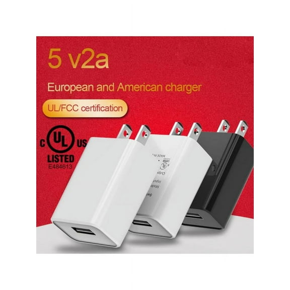5V 2A USB Wall Charger One Port Home Travel Plug Charging Block Cube Power Adapter Replacement For Phone