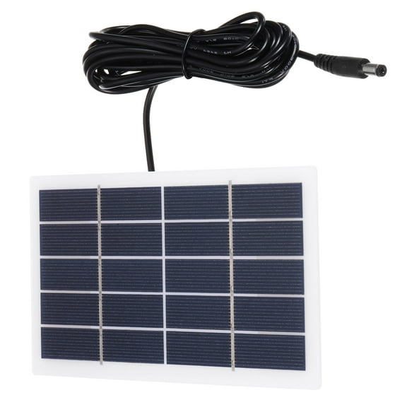 5V 2W 0.4A Mini Solar Panels, 3.2m Wire DC Connector for Solar Power Charge Home Garden Lamp Street Light Solar System Kits