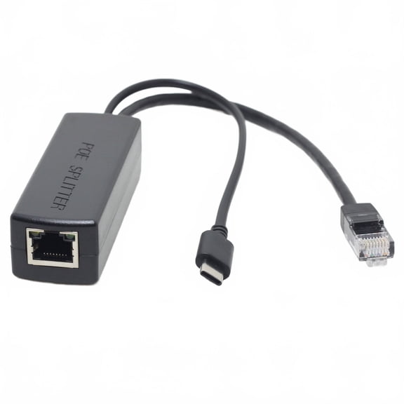 5V 3A Gigabit PoE Splitter USB-C Output, 802.3at PoE+ for Pi 5 & Type-C Devices
