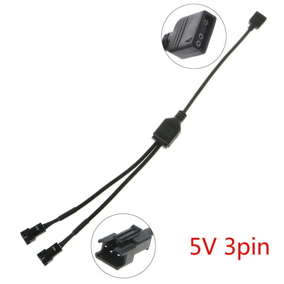 5V 3PIN to SM 3Pin Fan Interface Female/Male Adapter Motherboard Extension Cable