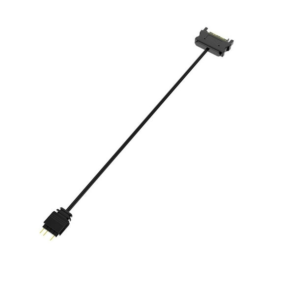 5V 3Pin ARGB To SATA Power Adapter Cable For PC Case Lighting Device Connector Motherboard Power Supply Adapter Cable