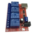 thumbnail image 1 of 5V 4 Channel Relay Module Computer Control USB Control Driver, 1 of 5