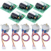 5V 4-Phase Geared Stepper Motor with ULN2003 Driver Board 28BYJ-48 for Arduino