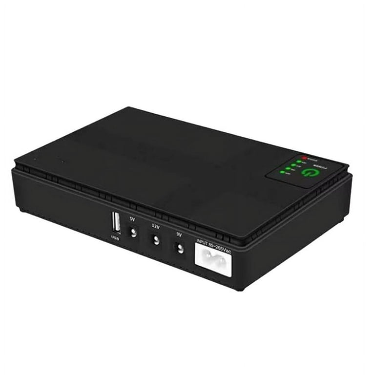 5V 9V 12V Uninterruptible Power Supply Mini UPS USB 10400MAh Battery Backup  for WiFi Router CCTV(US Plug) 