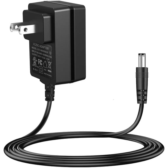5V AC/DC Power Supply Adapter, 100 - 240V Input, 5.5mm x 2.1mm Plug with 9 Interchangeable Plugs, for 5V Devices