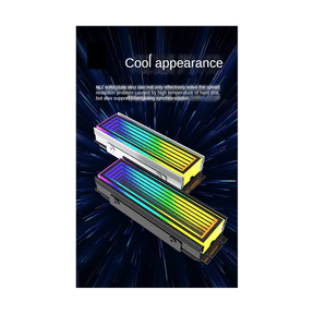 5V ARGB Sync Computer 2280 SSD M2 Radiator PC RGB M.2 Nvme Cooling Heatsink Solid State Drive Cooling Radiato A