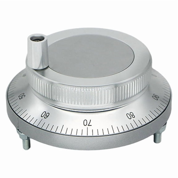 5V CNC Electronic Handwheel, 6 Terminal 100PPR Manual Pulse Generator Hand Wheel Rotary Knob Encoder with Handle 80mm