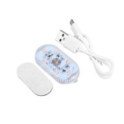 5V Car RV Boat Trailer Interior Ceiling Roof LED Lamp Lights Dome Light Kit w/ 6 LEDs and 1 USB Cable Purple Light