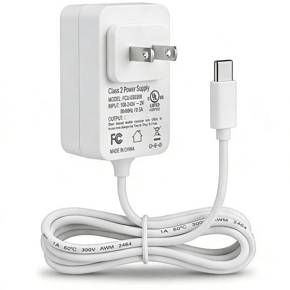 5V Charger for TCL Flip Pro, Jitterbug Flip 2 Lively Smart 3 Phone, Sonim XP3 Plus XP8 Phone, USB C Cable 6.5 ft with Adapter