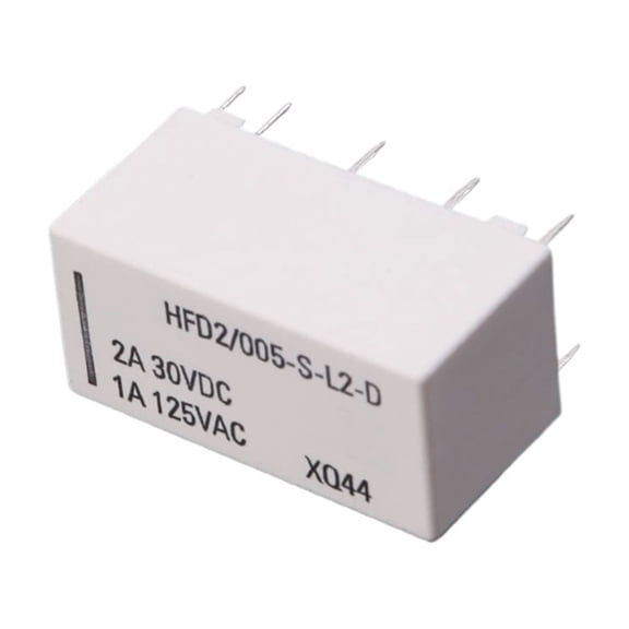 5V Coil Bistable Latching Relay DPDT 2A 30VDC 1A 125VAC HFD2/005-S-L2-D Realy
