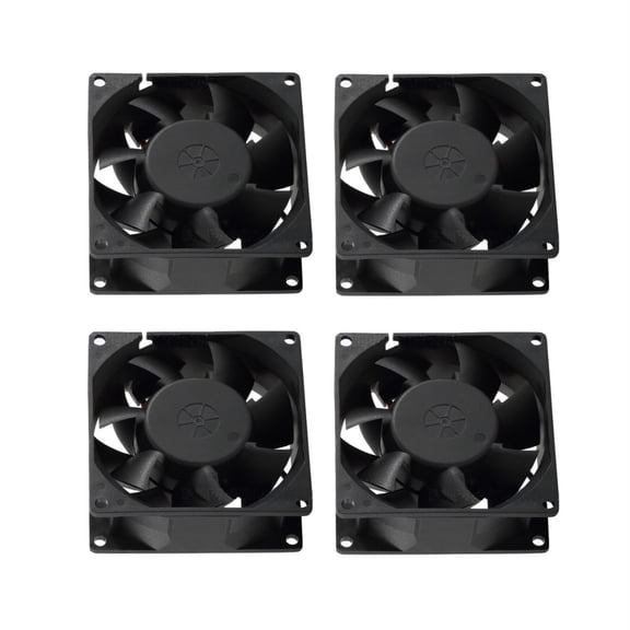 5V Cooling Fan for 3D Printer, Double Ball Bearings DC Fan, 4Pcs 8038 3.2x3.2x1.5inch, PBT Plastic Wind Blade, Big Airflow