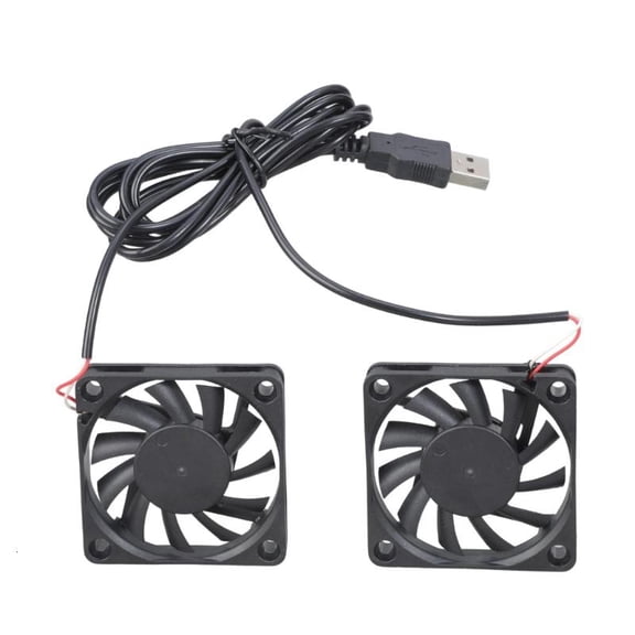 5V High Speed Double Cooling Fan 93cm USB Wire 60x60x10mm For Device Ventilation
