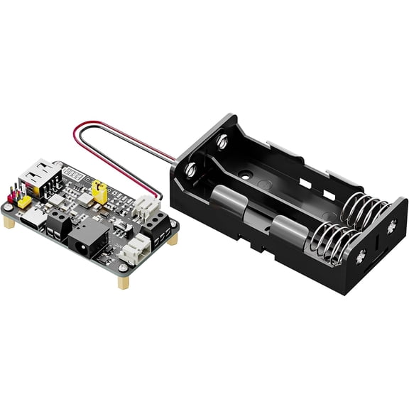 5V Solar Charge Controller JEITA Li-ion Battery Charger | Dual USB Output, 5V/3.3V 18650 Board, Compatible with Arduino, Raspberry Pi, S32