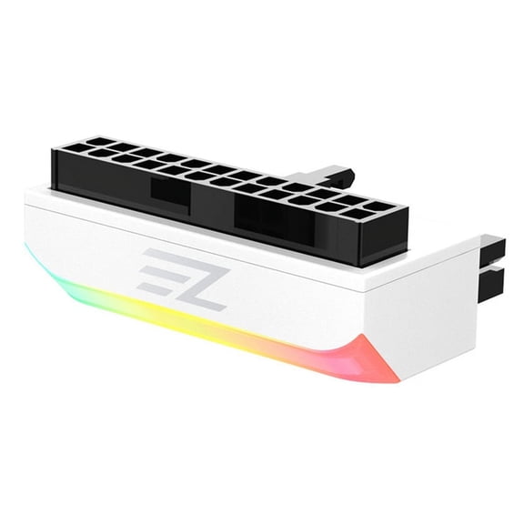 5V Synchronized 24 Pin Turn Header Computer Motherboard Atx Power Supply 24P to 90 Connector Turn Alignment Adapter,B