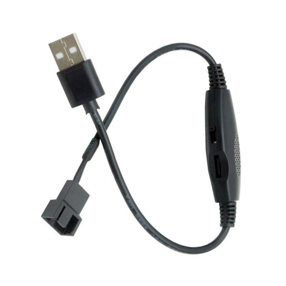 5V To 12V USB Fan Step Up Connector Cable Full Speed 12V Step Up USB to 4Pin PC Fan Sleeved Power Adapter Cable