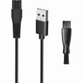 thumbnail image 1 of 5V USB Charger Cable for Freebird Head Shaver Kit, Charger Cable Compatible with FlexSeries Electric Head Hair Shaver for Freedom Grooming Charging, with 1 Cleaning Brush, 3.3ft Power Cord, 1 of 6