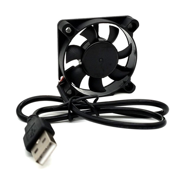 5V USB Cooling Fan for PC Computer Case, Mini 9-Blade Ventilation Cooler, 22CFM Airflow, Quiet Sleeve Bearing