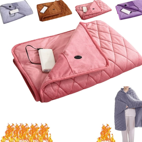 5V USB Heated Blanket For Home,Heated Lap Blanket For Office,Voltage Electric Heated Blanket Throw Usb Electric Soft Throw Blanket Multi-Functional Hand Warmer Knee Blanket Office Machine Washable