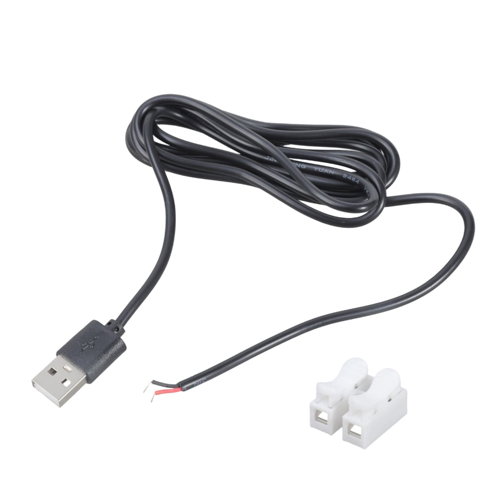 5V USB Power Cable Spring Loaded Terminal Block Connectors Wire for ...