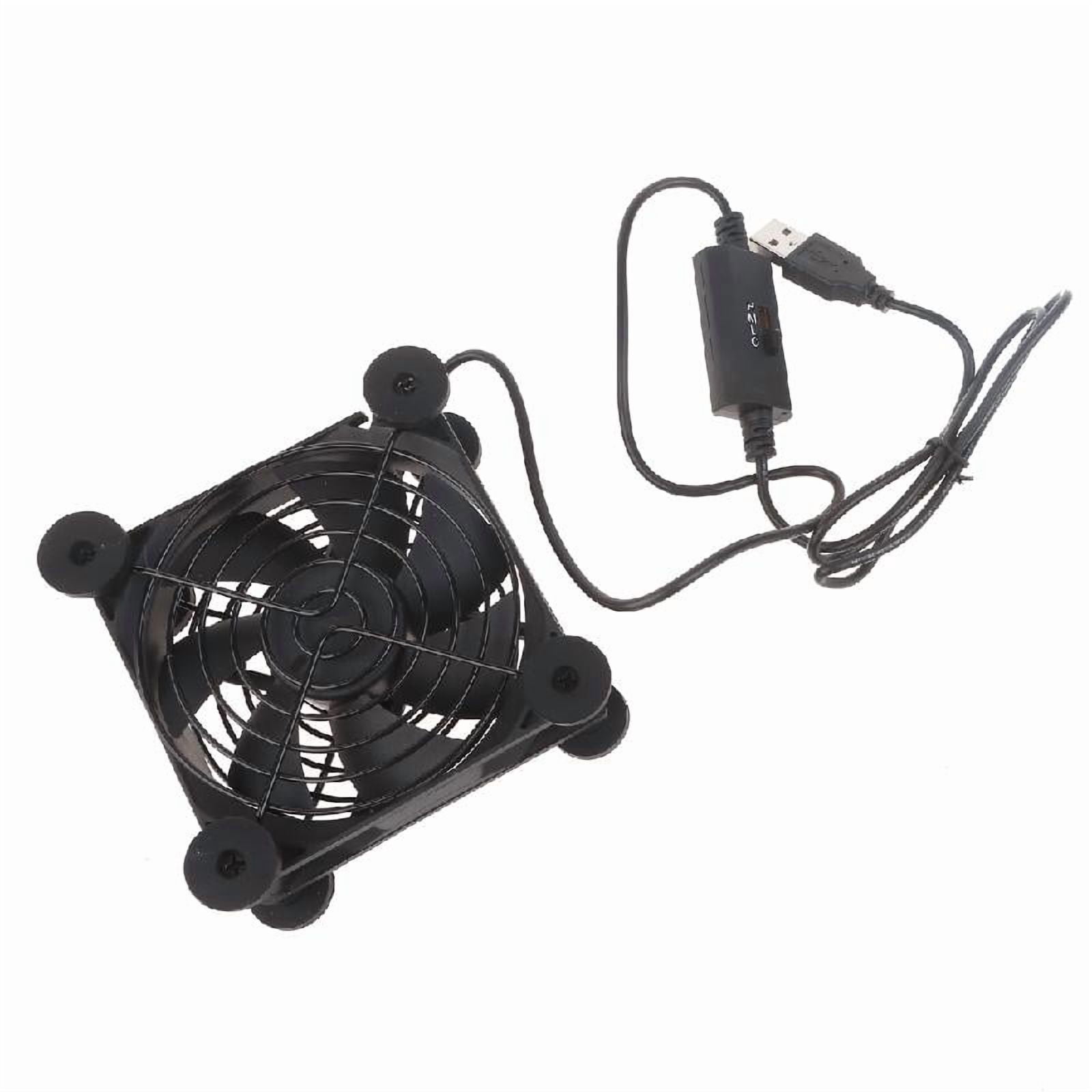 5V USB Powered Fan Cooling for Router Modem TV Box Router Cooling Case ...