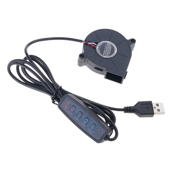 5V USB Powered PC Router Fan 5015 High Airflows Cooling Fan Adjustable Speed 3500RPM for PC 3D Printer Electronics