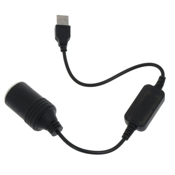 5V to 12V USB to Car Converter Cord Adapter Wire Male to Female Connectors Cable for Driving Recorder
