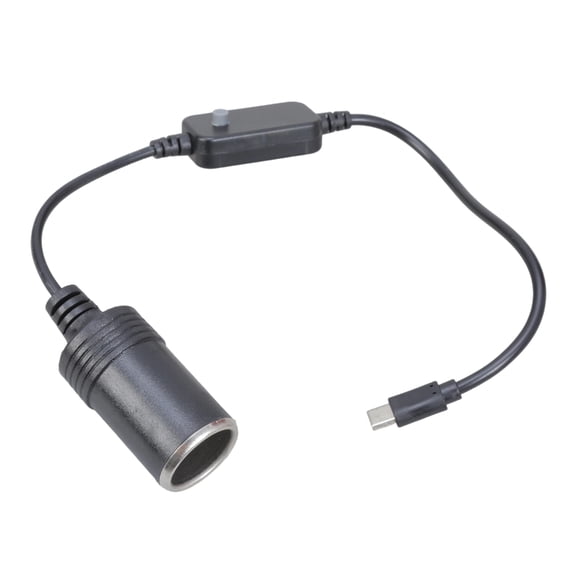 5V to 20V Adjustable Voltages USB C to Car Cigarettes Lighter Socket Converters Cable for DashCam and GPSs