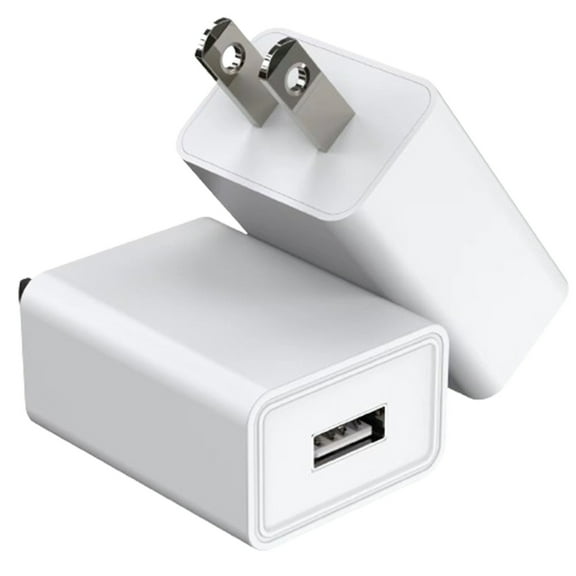 5V2A USB Wall Charger, 10W Power Adapter – Universal Input 100-240V, Short Circuit Protection, for iPhone, Android, Tablet, Headphones, Smartwatch – US Standard (White)