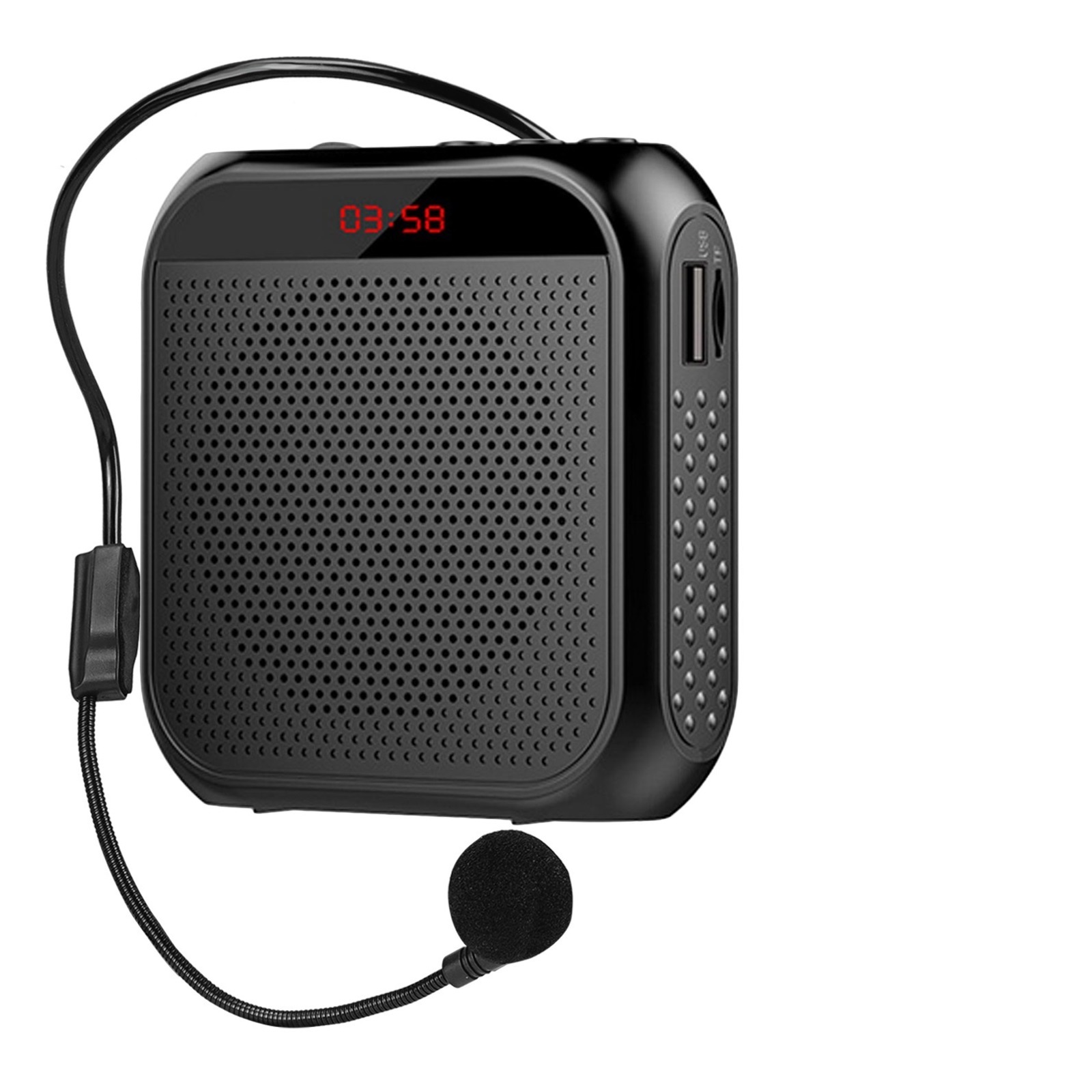 5W 2400mAh Voice Amplifier Multifunctional Portable Personal Voice Speaker With Microphone Display For Teachers Speech ,Powerful Voice Amplifier