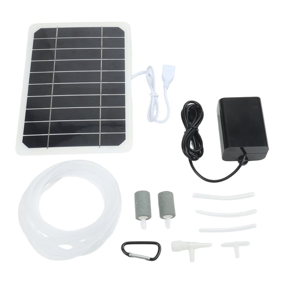 5W 5V Solar Oxygenator Portable Solar Powered Oxygen Pump for Fish Tanks