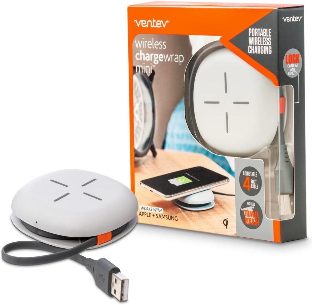 Ventev Wireless Charge Wrap Mini - Gray (WCWMINVNV) - Walmart Business ...