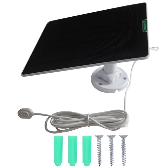 5W ETFE Solar Panel 197x167mm Design with Microed & Type C Adapters for Security Camera Charging Board
