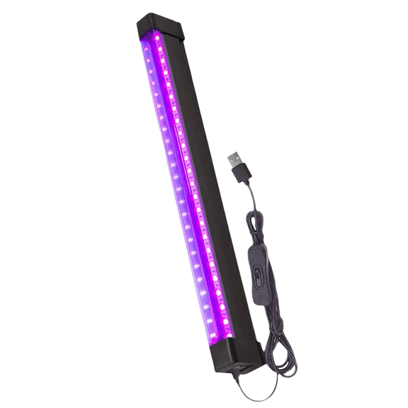 5W LED Black Light Bar , Magnetic UV Strip Light for Fluorescent Tapestry, Poster, Body Paint & Glow Party, Ideal for Cabinet & Display Lighting-1 pack