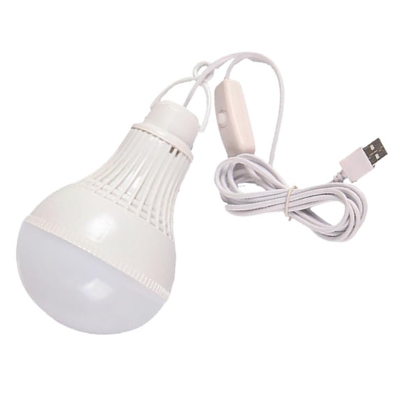 5W LED Bulb With Push Button Control Hanging Tent Lamp Portable LED Camp Light for Work BBQ Fishing Repair Enduring