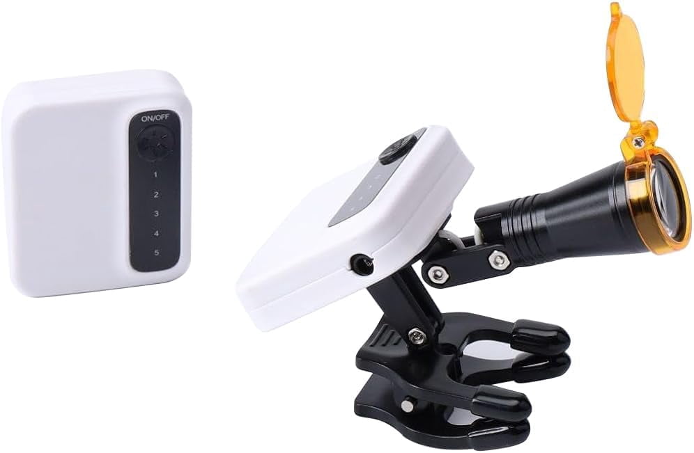 5W Clip-On Headlamp With Magnetic Base - 4 Brightness Levels, Rechargeable Batteries For Magnification Work