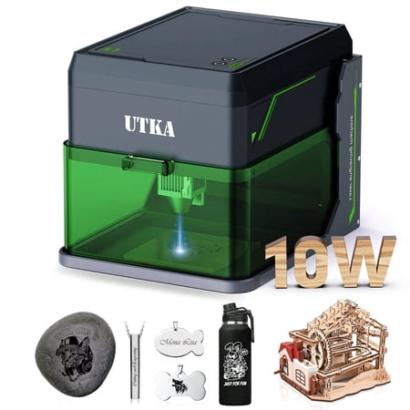 Mini Laser Engraver,High Speed 8000mm/Min Laser Cutter, Portable Laser Engraving Machine For Wood,Leather,Acrylic,Painted Metal, Mini Engraver