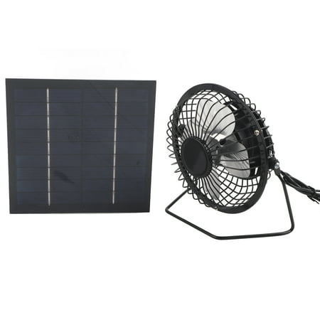 5W Mini Solar Panel with Portable Cooling Fan Photovoltaic Set for Greenhouse