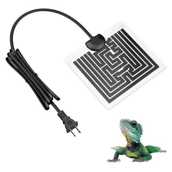 5W Reptile Heating Pad Reptile Heating Pad Under Tank Safe Fast Heating Pad for Frogs Snakes Lizards Geckos US Plug