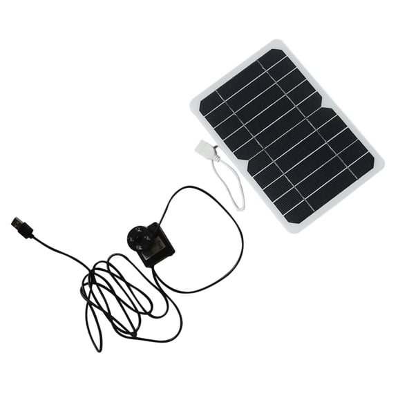 5W Solar Chargeds Fountains Pump 6 Sprays Modes Easy Setups No Tools Required Water Feature