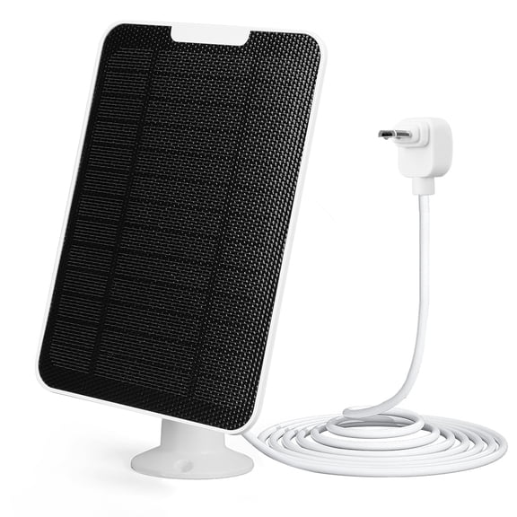 5W Solar Panel Charger for Arlo Essential Spotlight/XL Spotlight Camera (1st Gen), IP65 Waterproof Monocrystalline Solar Charger with 360° Adjustable Bracket, 9.8ft Elbow Micro USB Cable (1Pcs)