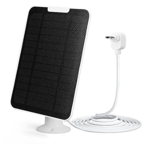 5W Solar Panel Charger for Arlo Essential Spotlight/XL Spotlight Camera (1st Gen), IP65 Waterproof Monocrystalline Solar Charger with 360° Adjustable Bracket, 9.8ft Elbow Micro USB Cable (1Pcs)