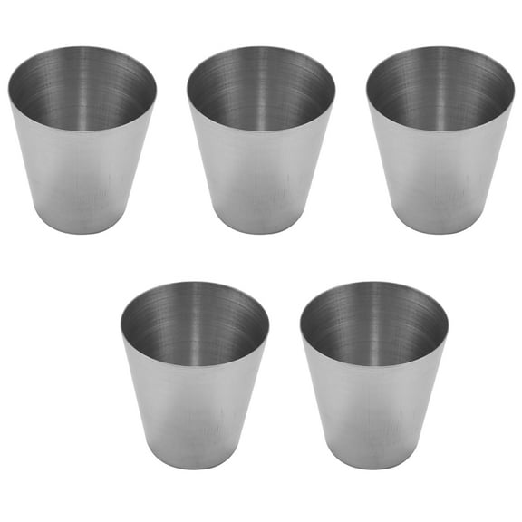 5X 1 Oz 35ml Stainless Steel Wine Drinking Shot Glasses Barware Cup