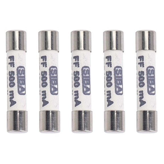 5X 1000V 500MA 6.3 x 32mm White Ceramic Fuse for Multimeter