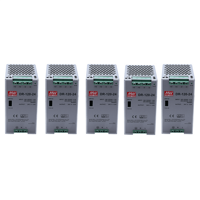 5X 12024 120W Industrial Grade Rail Power Supply 24V5A Switching