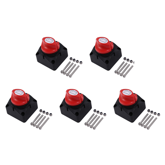 5X 12V48V Battery Disconnect Switch Battery Isolator Switch Cut Off