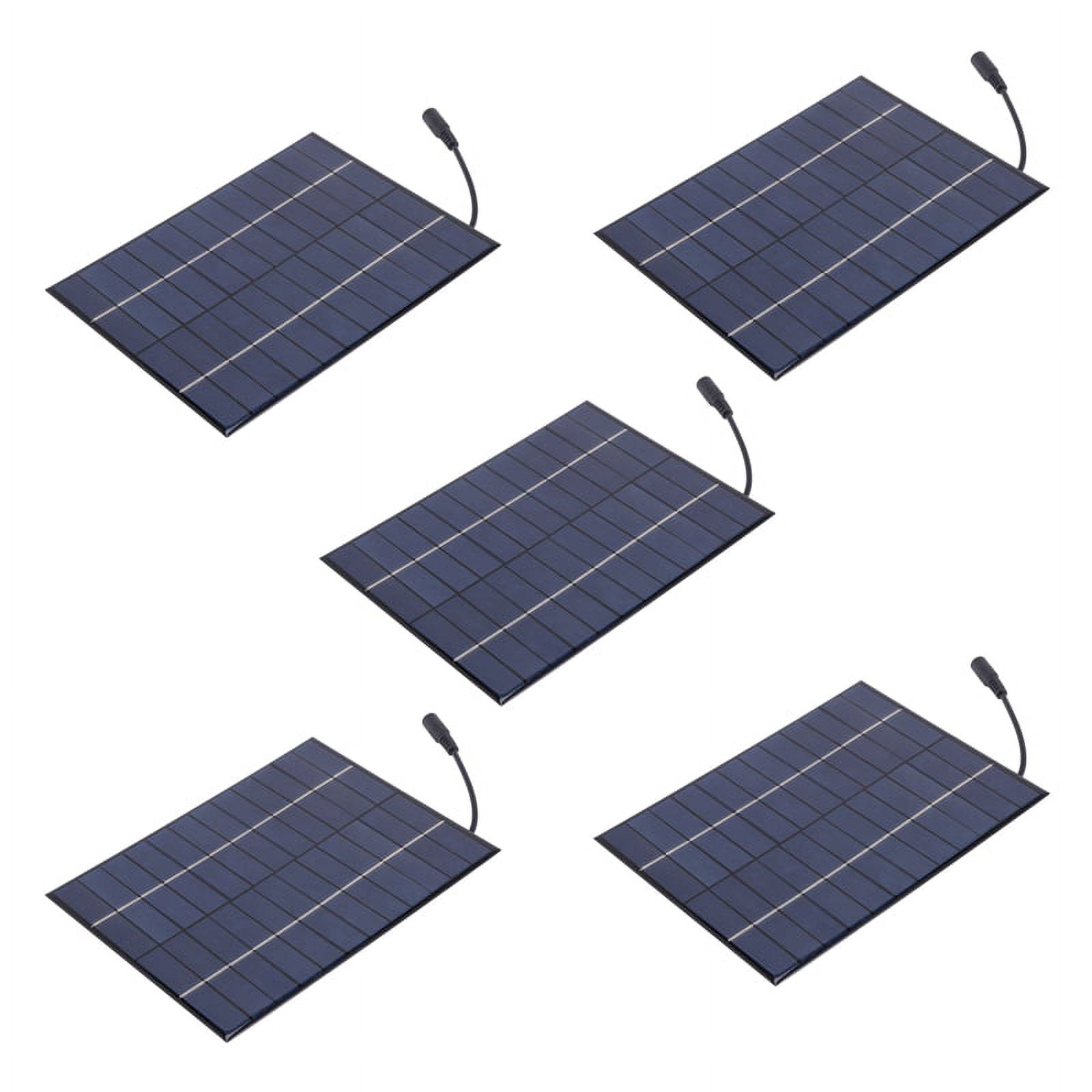 5X 12V 5.2W Mini Solar Panel Polycrystalline Solar Cells Silicon Epoxy ...