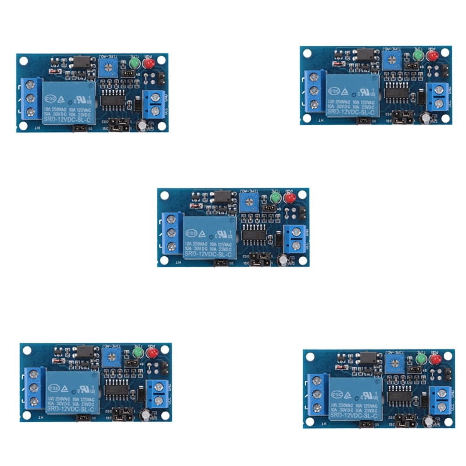 5X 12V DC Delay Relay Delay Turn On / Delay Turn Off Switch Module with ...